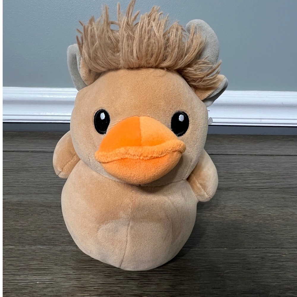 Way to Celebrate Duck Plush Stuffed‎ Animal Cow Theme Western